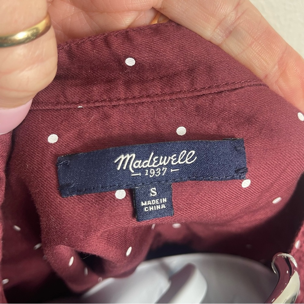 Madewell Preppy Polka Dot Top - Picture 2 of 4
